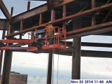 Welding tube steels at the top of the main steel column (Monumental Stairs) Facing South (800x600).jpg